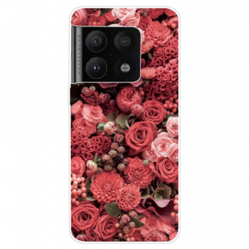 Mobilskal OnePlus 10 Pro 5G Rosa Blommor