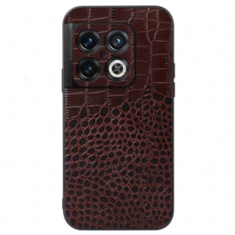 Skal OnePlus 10 Pro 5G Äkta Crocodile Texture Läder