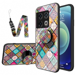 Skal OnePlus 10 Pro 5G Patchwork Magnetisk Hållare