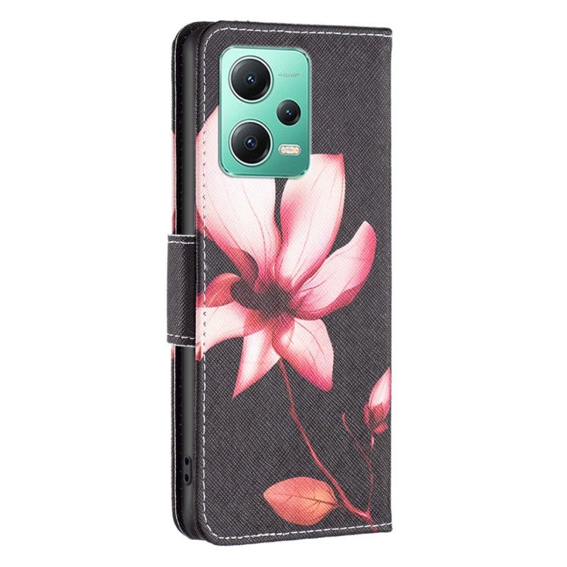 Fodral Poco X5 5G Rosa Blomma