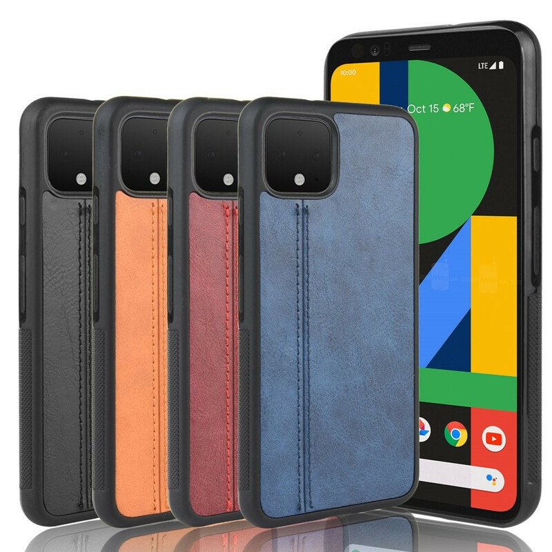 Skal Google Pixel 4 XL Couture Lädereffekt