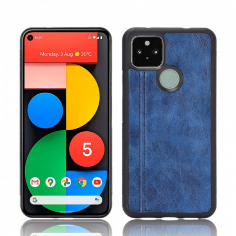 Mobilskal Google Pixel 4A 5G Couture Lädereffekt