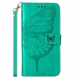 Folio-fodral Xiaomi 13 Lite Butterfly Design Med Lanyard