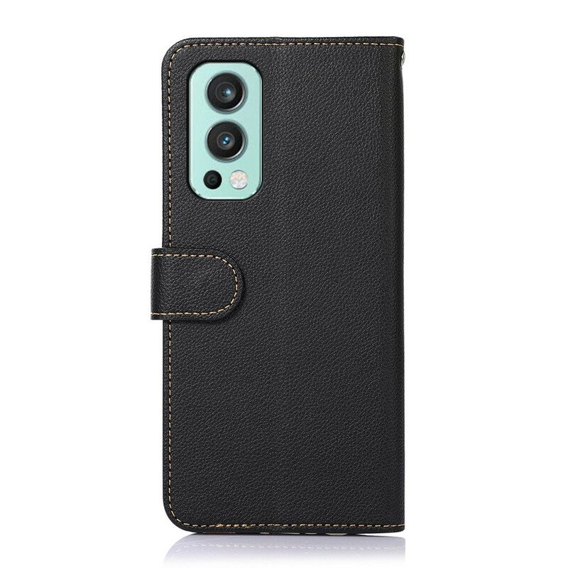 Fodral OnePlus Nord 2 5G Lychee Style Rfid Khazneh