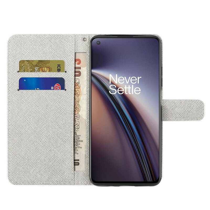 Fodral OnePlus Nord 2 5G Med Kedjar Lunar Strap Blommor