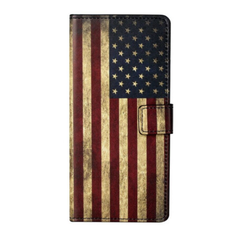 Folio-fodral OnePlus Nord 2 5G Amerikanska Flaggan