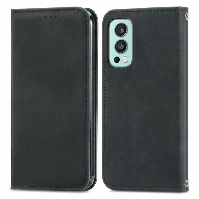 Folio-fodral OnePlus Nord 2 5G Läderfodral Skin-touch Design