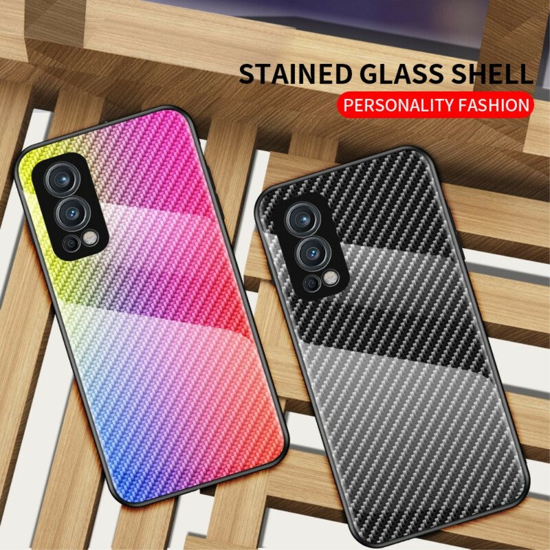 Mobilskal OnePlus Nord 2 5G Kolfiberhärdat Glas