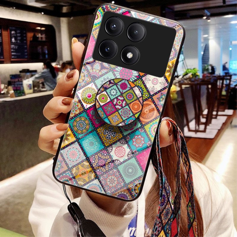 Skal Poco X6 Pro 5g Telefonfodral Patchwork-stöd Och Rem