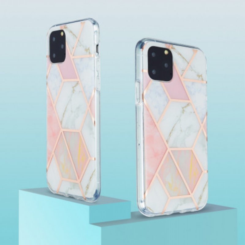 Mobilskal iPhone 11 Pro Flashig Geometrisk Marmor