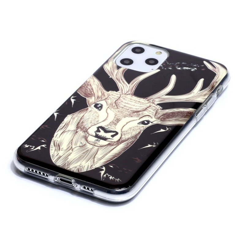 Mobilskal iPhone 11 Pro Fluorescerande Majestic Deer