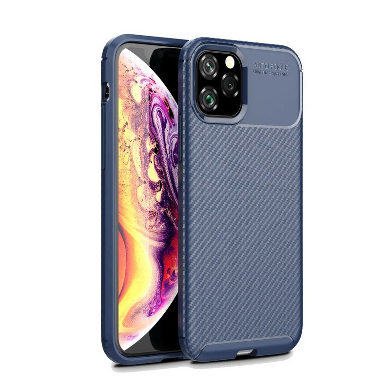 Skal iPhone 11 Pro Flexibel Kolfiberstruktur