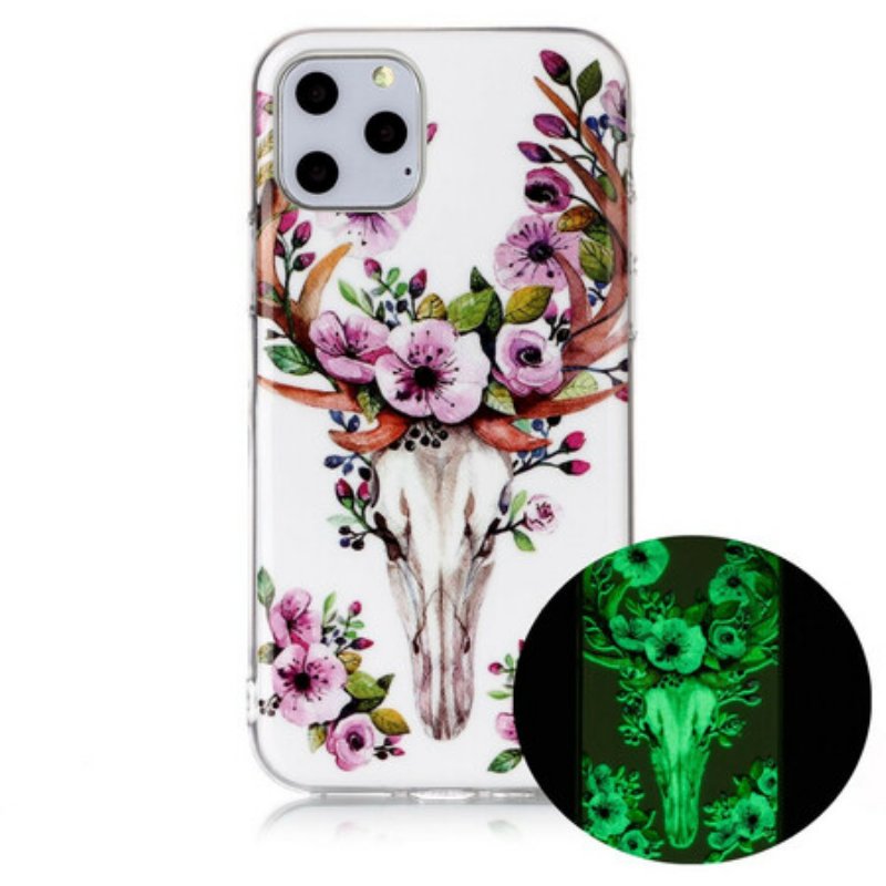 Skal iPhone 11 Pro Fluorescerande Blommig Älg