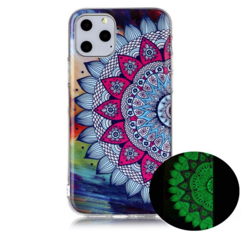 Skal iPhone 11 Pro Fluorescerande Färgglada Mandala