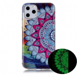 Skal iPhone 11 Pro Fluorescerande Färgglada Mandala