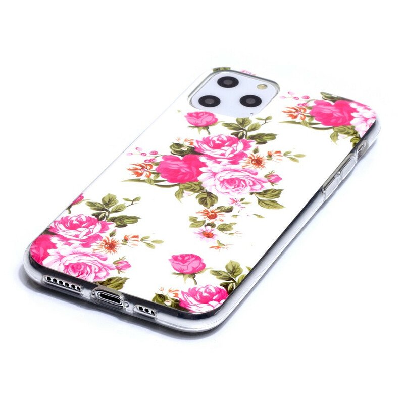 Skal iPhone 11 Pro Fluorescerande Liberty Flowers