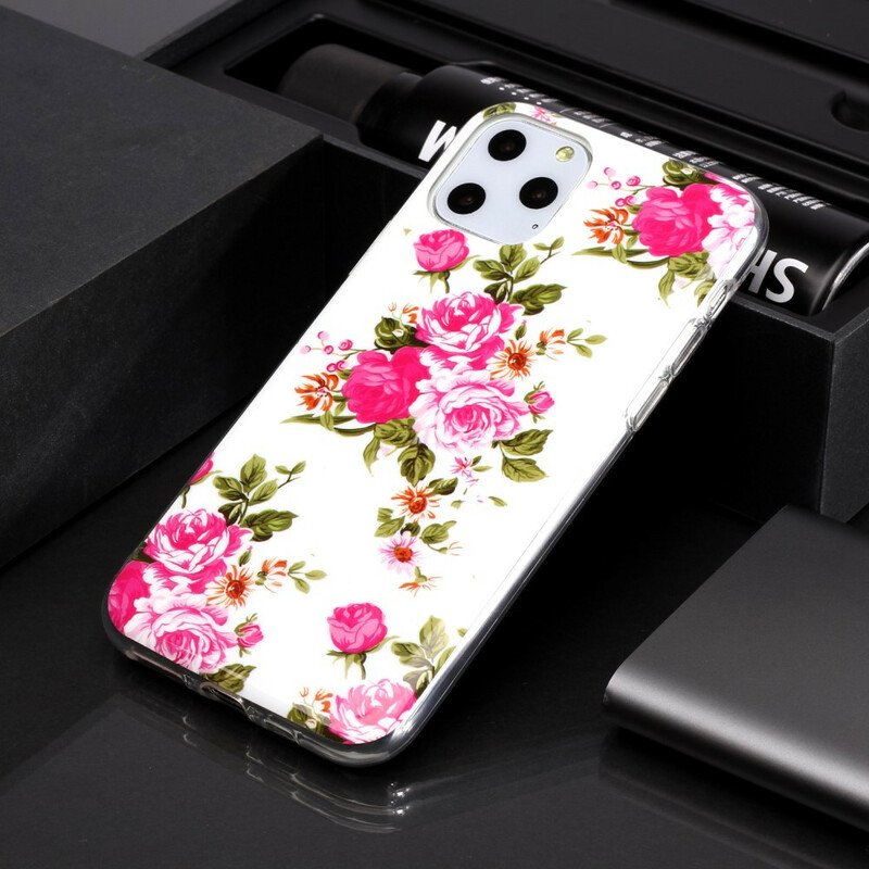 Skal iPhone 11 Pro Fluorescerande Liberty Flowers