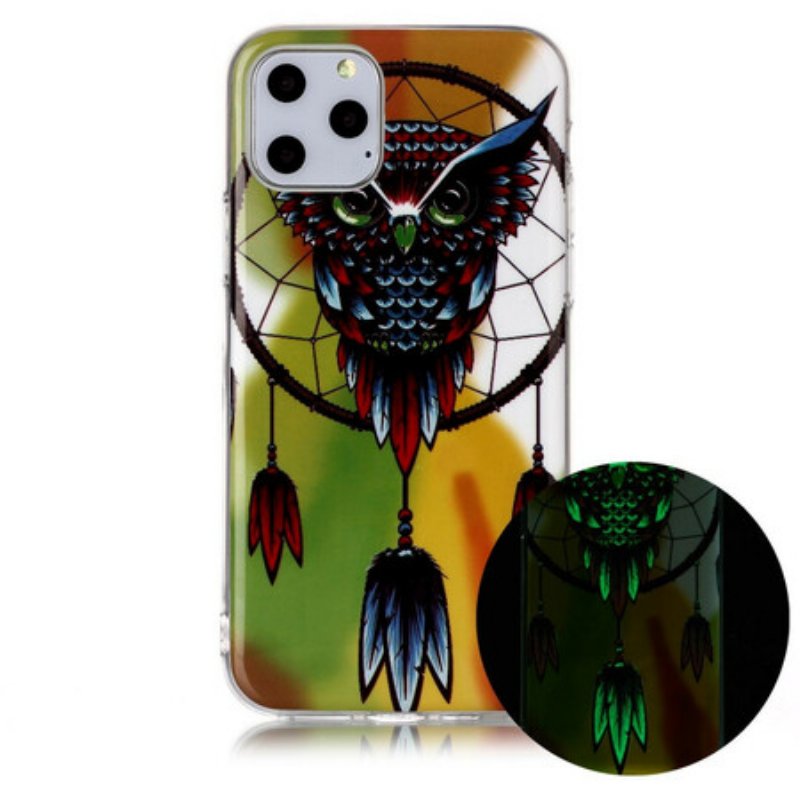 Skal iPhone 11 Pro Fluorescerande Owl Dream Catcher