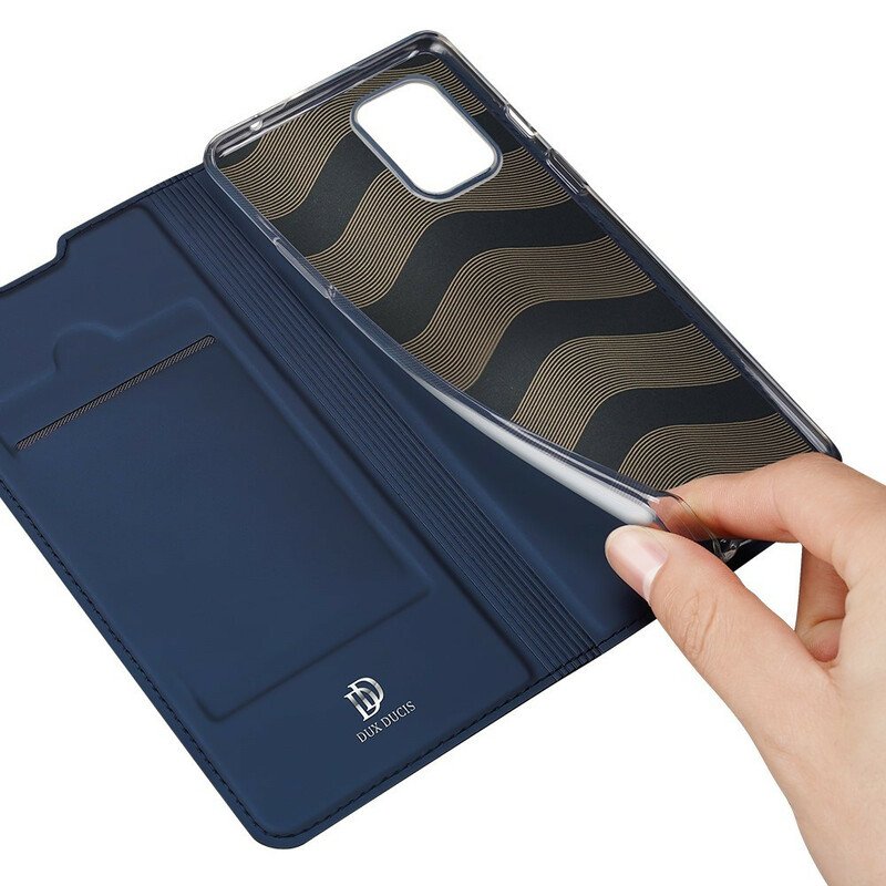 Folio-fodral OnePlus 8T Läderfodral Skin Pro Dux Ducis