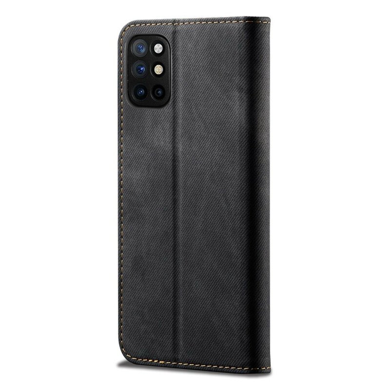 Folio-fodral OnePlus 8T Läderfodral Textur För Jeans I Konstläder