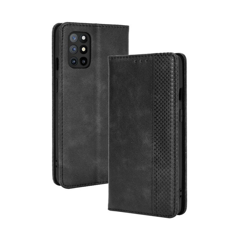 Folio-fodral OnePlus 8T Läderfodral Vintage Stiliserad Lädereffekt