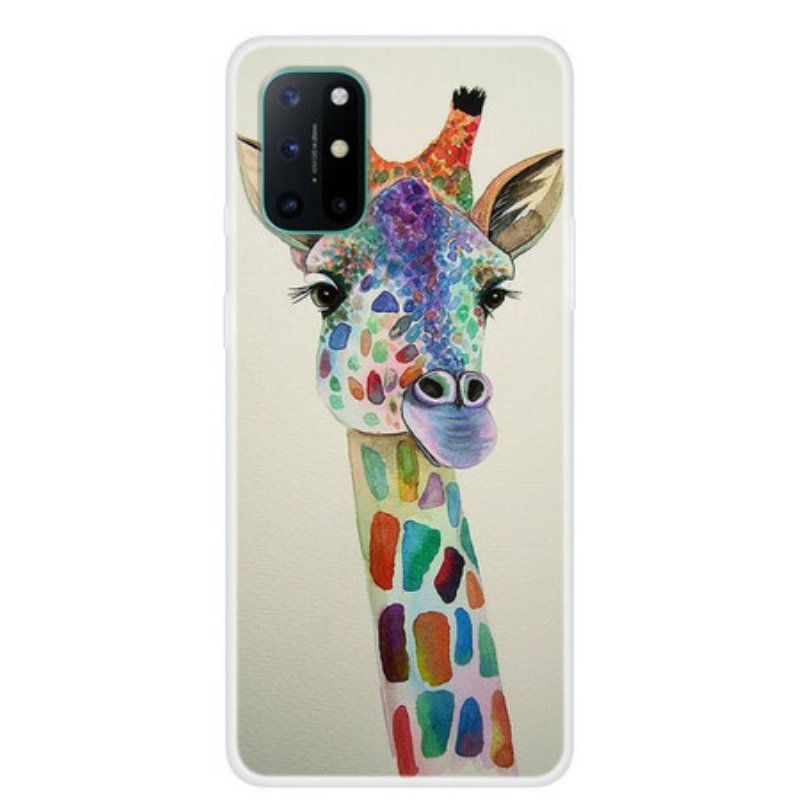 Skal OnePlus 8T Färgglad Giraff