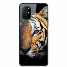 Skal OnePlus 8T Realistiskt Tiger Härdat Glas