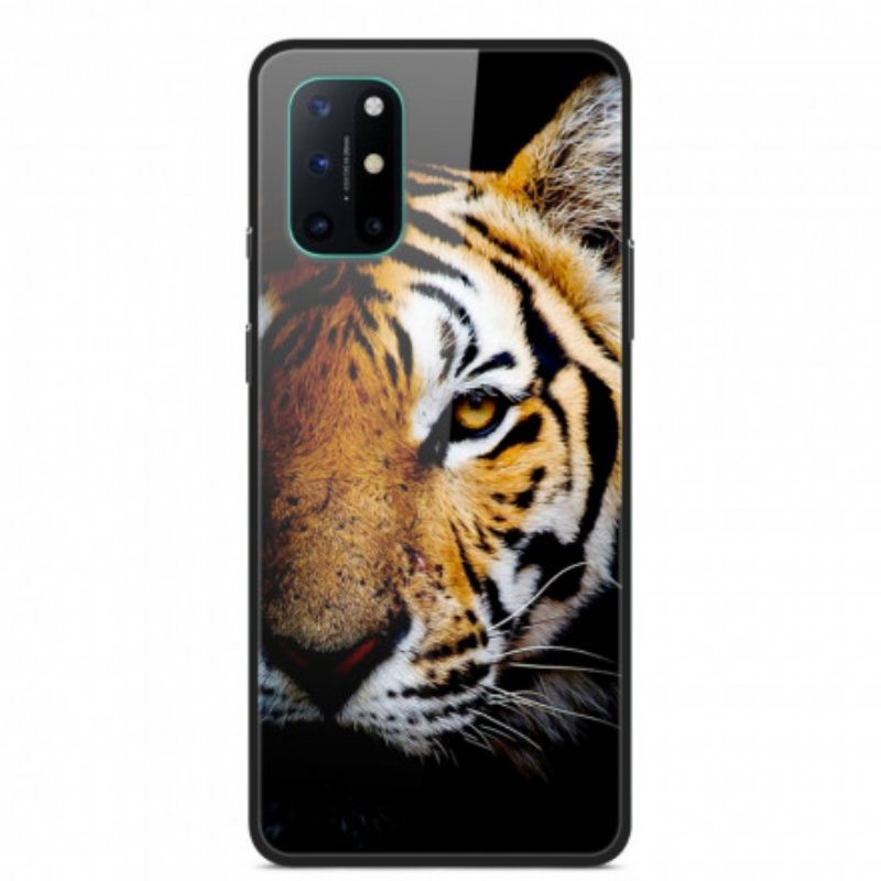 Skal OnePlus 8T Realistiskt Tiger Härdat Glas