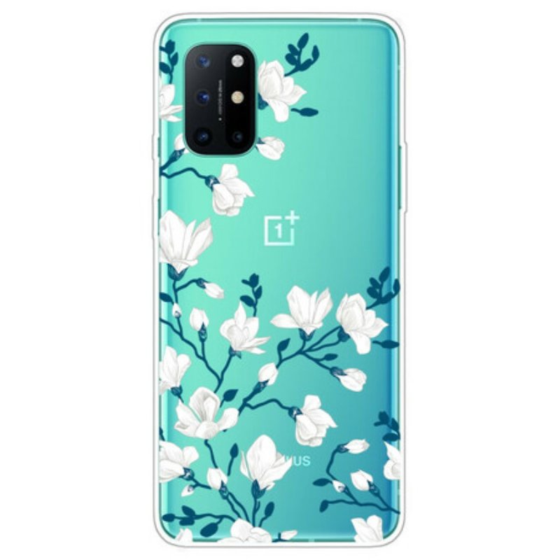 Skal OnePlus 8T Vita Blommor