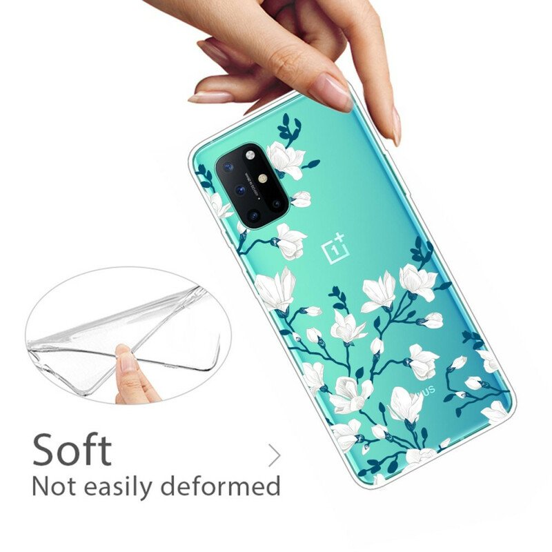 Skal OnePlus 8T Vita Blommor