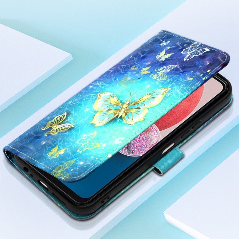 Fodral Samsung Galaxy A13 Med Kedjar Flight Of Butterflies I Lanyard