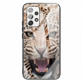 Mobilskal Samsung Galaxy A13 Leopard Härdat Glas