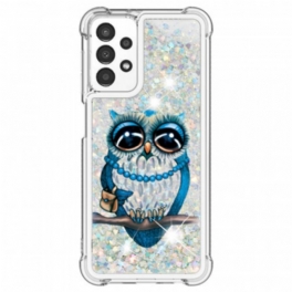 Skal Samsung Galaxy A13 Miss Owl Paljetter