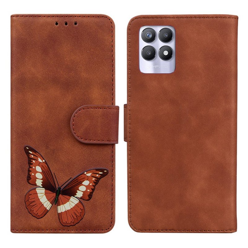 Fodral Realme 8i Skin-touch Butterfly