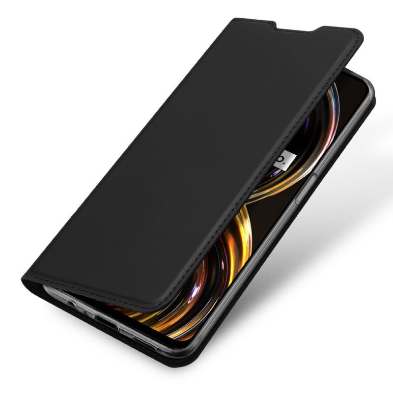 Folio-fodral Realme 8i Läderfodral Skin Pro Dux Ducis