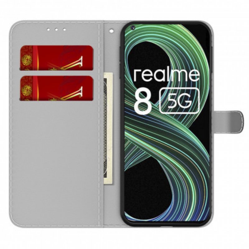 Fodral Realme 8 5G Abstrakt Mönster