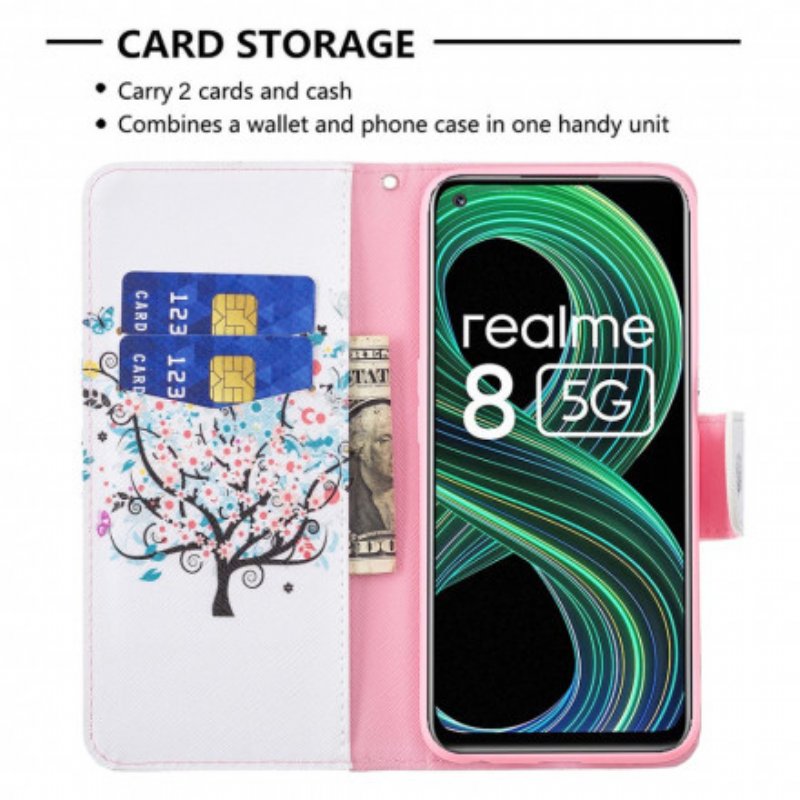 Fodral Realme 8 5G Blommande Träd