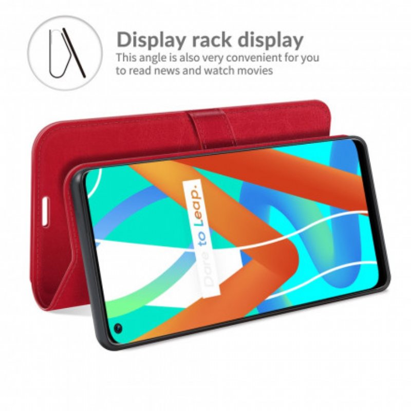 Fodral Realme 8 5G Ultra Konstläder