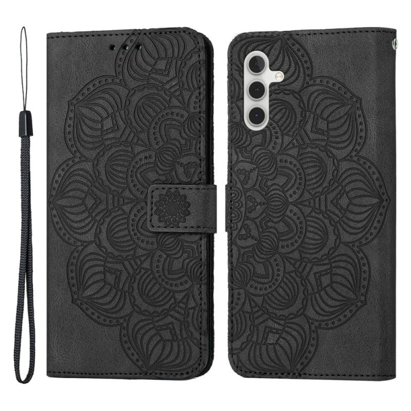 Fodral Samsung Galaxy A34 5G Med Kedjar Diskret Strappy Mandala