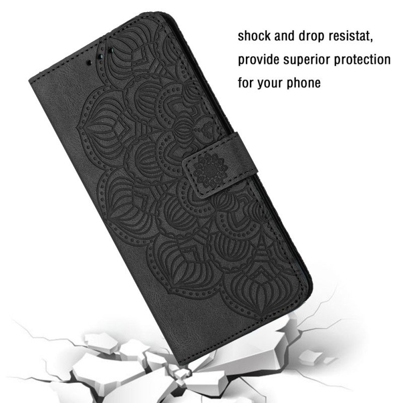 Fodral Samsung Galaxy A34 5G Med Kedjar Diskret Strappy Mandala