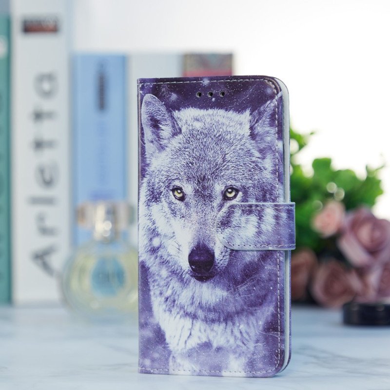 Fodral Samsung Galaxy A34 5G Med Kedjar Superb Wolf In Strap