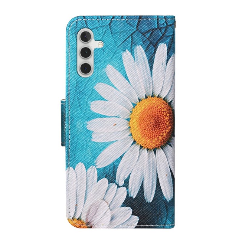 Fodral Samsung Galaxy A34 5G Med Kedjar Thong Daisies