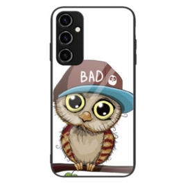 Skal Samsung Galaxy A34 5G Bad Owl Härdat Glas