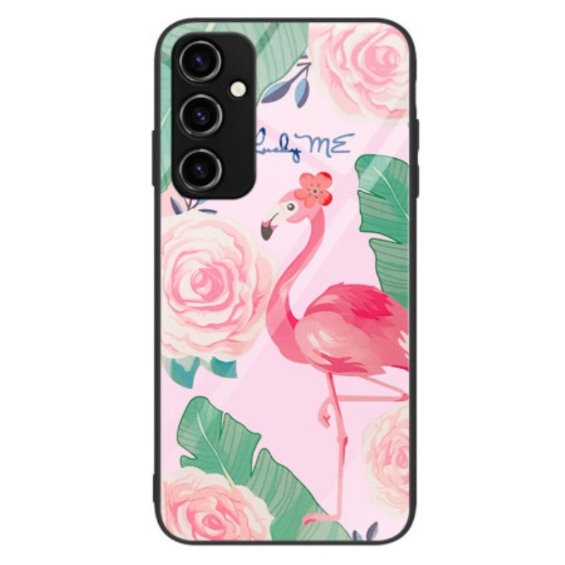 Skal Samsung Galaxy A34 5G Flamingo Härdat Glas