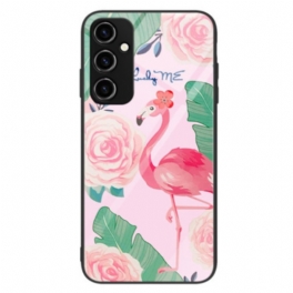 Skal Samsung Galaxy A34 5G Flamingo Härdat Glas