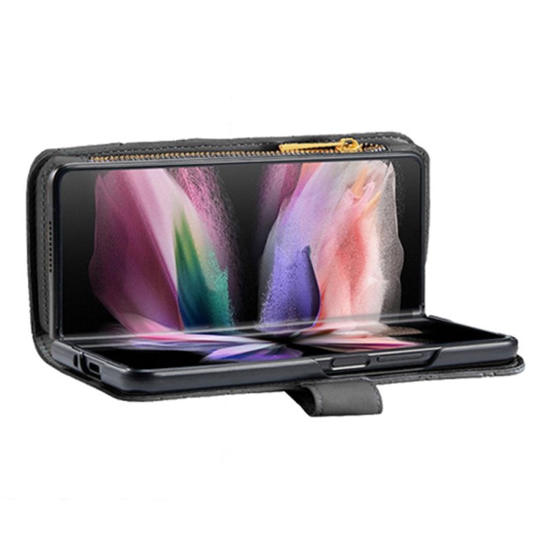 Fodral Samsung Galaxy Z Fold 5 Binfen Färgstil Quiltad