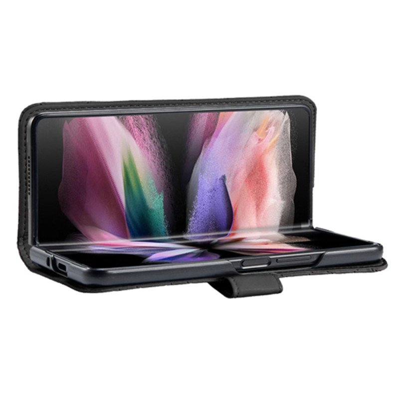 Läderfodral Samsung Galaxy Z Fold 5 Telefonfodral Klassisk Quiltad