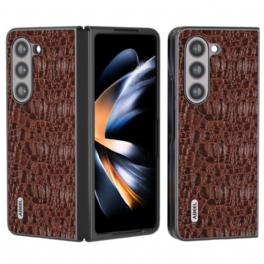 Skal För Samsung Galaxy Z Fold 5 Abeel Krokodilskinnstil