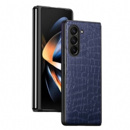 Skal För Samsung Galaxy Z Fold 5 Krokodilläderstil