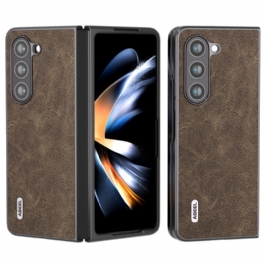 Skal För Samsung Galaxy Z Fold 5 Litchi Konstläder Abeel